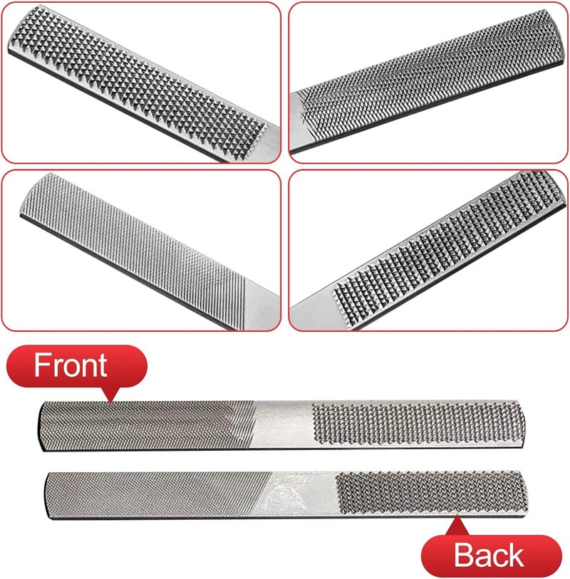 Klmnduo Adjustable Spokeshave Set 2pcs SpokeShave 4pcs Metal Blade and 4-Way Wood Rasp File, Manual Planer with Flat Base, Perfect for Planing, Trimming, Woodworking, Deburring Tools - Image 5